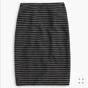 J. Crew striped tweed Pencil Skirt Size 4